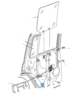 Alzacristallo posteriore per Jeep Commander