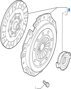 Kit frizione (disco, spingidisco e cuscinetto reggispinta) per Alfa Romeo