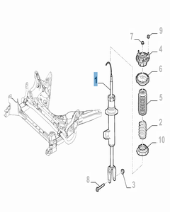 Ammortizzatore anteriore destro per Alfa Romeo Stelvio