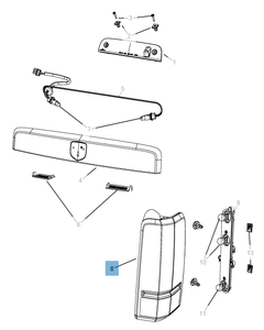 Fanale posteriore (posizione, stop e retromarcia) per Jeep Cherokee