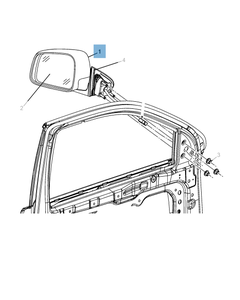 Specchietto retrovisore esterno per Jeep Grand Cherokee