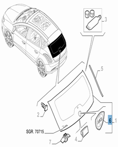 Sigla modello Lancia Delta Posteriore