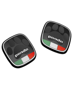 Badge Panda Con Bandiera Italiana