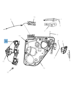 Alzacristallo posteriore per Jeep Grand Cherokee
