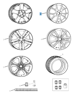 Cerchio in lega 7 x 19'' per Fiat Freemont