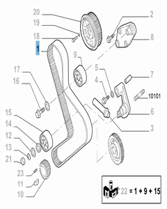 Cinghia di distribuzione per Fiat Professional Ducato