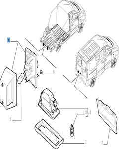 Luce targa sinistro per Fiat Professional Scudo