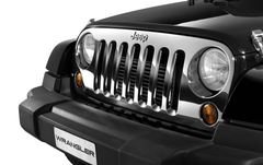 Griglia anteriore cromata per auto per Jeep Wrangler