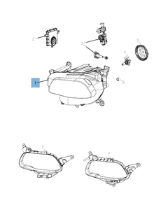 Faro anteriore per Jeep Cherokee
