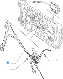 Alzacristallo anteriore sinistro per Alfa Romeo GT