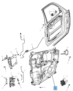 Alzacristallo anteriore per Jeep Cherokee